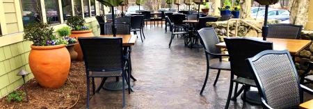 Photo for Stamped concrete patio sealed with Ghostshield Wear-Tek 4400 concrete sealer